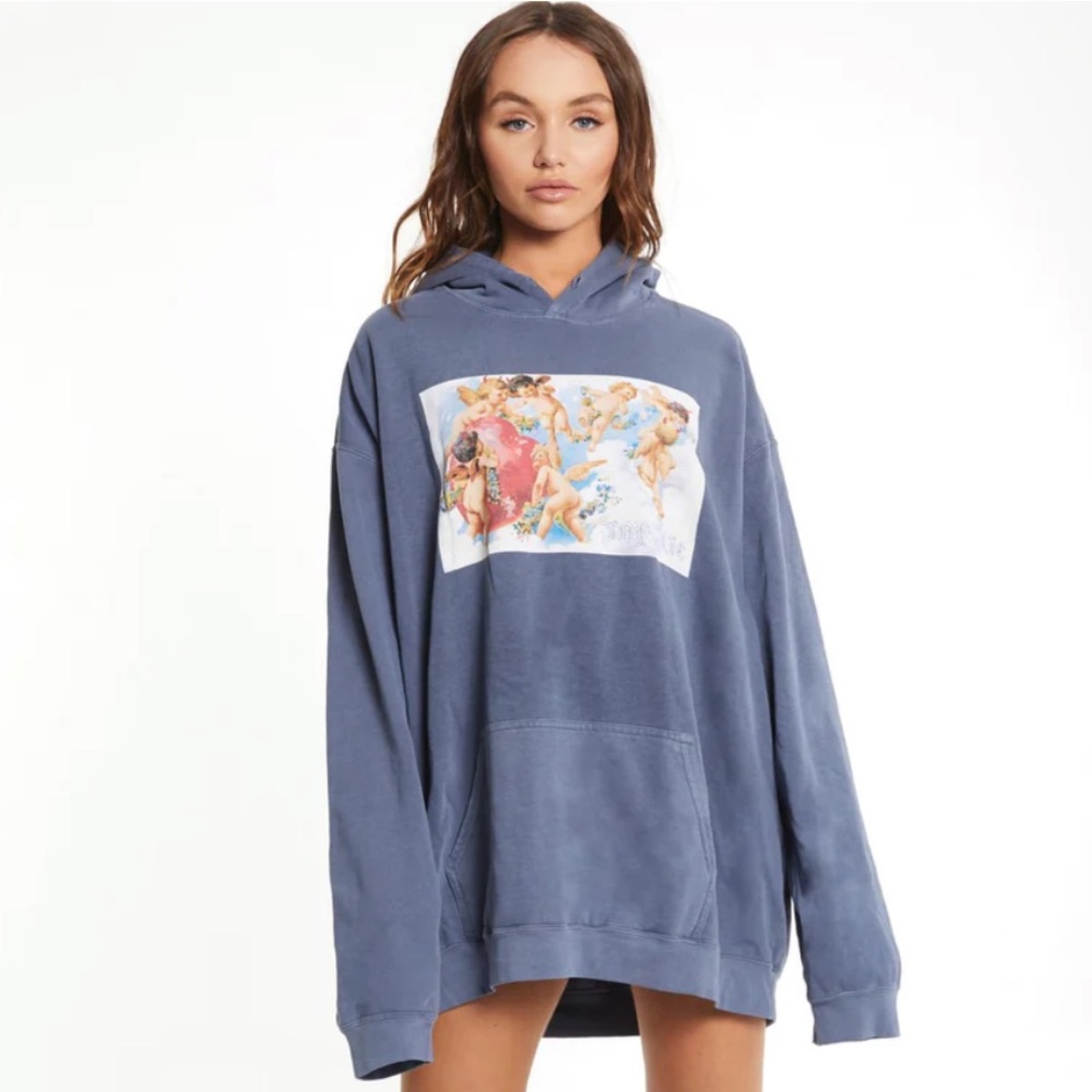 Boys Lie denim hoodie
